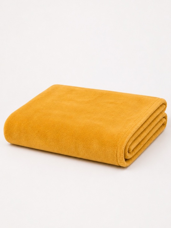 Morgan Home Other - Morgan Home Mustard Yellow Soft Plush Throw Blanket 62x50 Home Decor